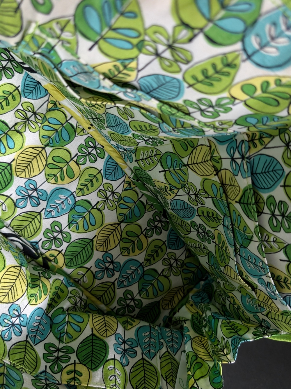 Vera Bradley Lime's Up Quilted Floral Shoulder Bowler Bag - Picture 6 of 9